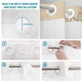 thumbnail image 4 of No Hook Shower Curtain, Floral Shower Curtains for Bathroom with See Through Top Window, Spring Flower Waterproof & Washable Bath Curtain Narrow 54"x78", 4 of 9
