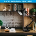 thumbnail image 7 of Metal Swing Arm Desk Lamps, Adjustable Table Lamp with Clamp, Architect Pixar Lamp for Bedroom, Study, Home Office, Replaceable Bulbs, Multi-Joint, 7 of 7