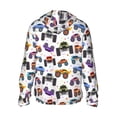 thumbnail image 3 of Gaeub Cartoon Monster Trucks1 Men's and Women's UPF 50+ Long-Sleeved Sun Protection Clothing, Fishing Shirt Long Sleeve Zip - X-Large, 3 of 9