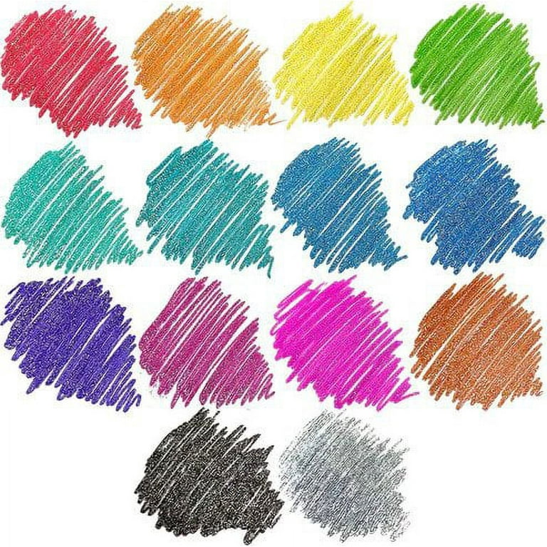 Arteza Gel Ink Colored Pens Set, Glitter, Assorted Colors