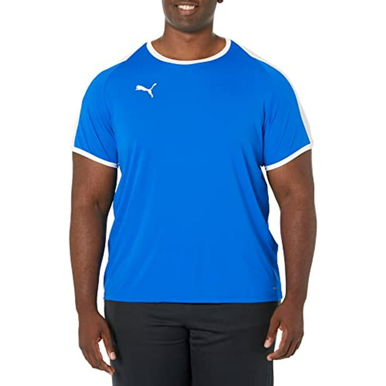 PUMA Mens Liga Jersey - Electric Blue Lemonade/White