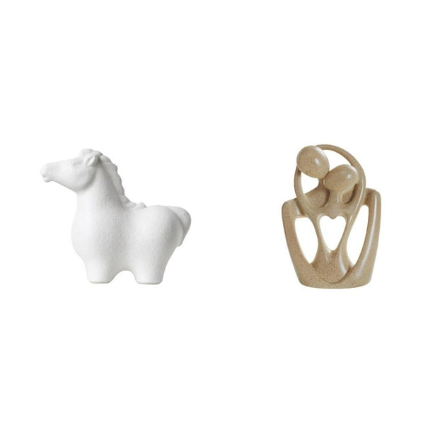 Estatua de caballo,Estatua de caballo para decoración del hogar,artesanías y obras de arte,Estatua abstracta,Estatua abstracta,decoración para el hogar,escultura de pareja,Decoraciones de