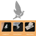 thumbnail image 2 of MOVTOTOP Exquisite Peace Dove Brooch Crafted from Durable Alloy in Silver Color for Decoration, 2 of 7