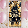 thumbnail image 2 of Decorative Balloons Happy Retirement Gold Accents Festive Design Banner for Retirement Party Indoor Celebration Event Decoration, 2 of 9
