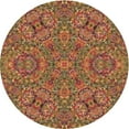 thumbnail image 1 of Ahgly Company Indoor Square Patterned Cinnamon Brown Area Rugs, 3' Square, 1 of 6