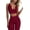 Wine red, variant on YOSICL Workout Outfits for Women 2 Piece Ribbed Seamless Crop Tank High Waist Yoga Leggings Sets Women's Sportwear Tracksuit for Girl Female