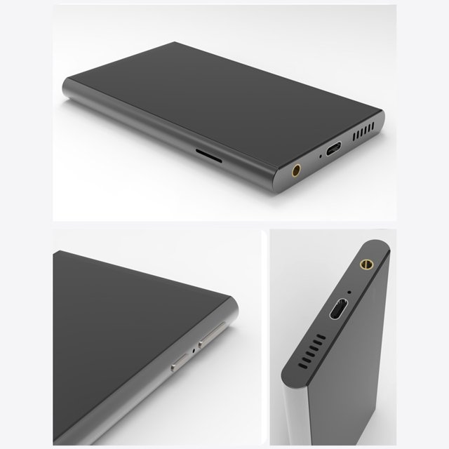 Reproductor MP4 multifunción de 4,0 pulgadas con pantalla táctil IPS HD, reproductor de música HiFi sin pérdidas con Bluetooth y WiFi para Android, color gris hierro, 128 GB