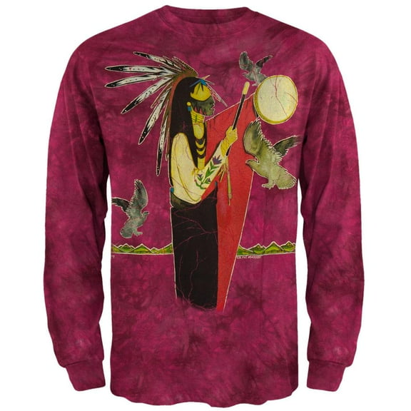 Batik Indian Long Sleeve T-Shirt - Large