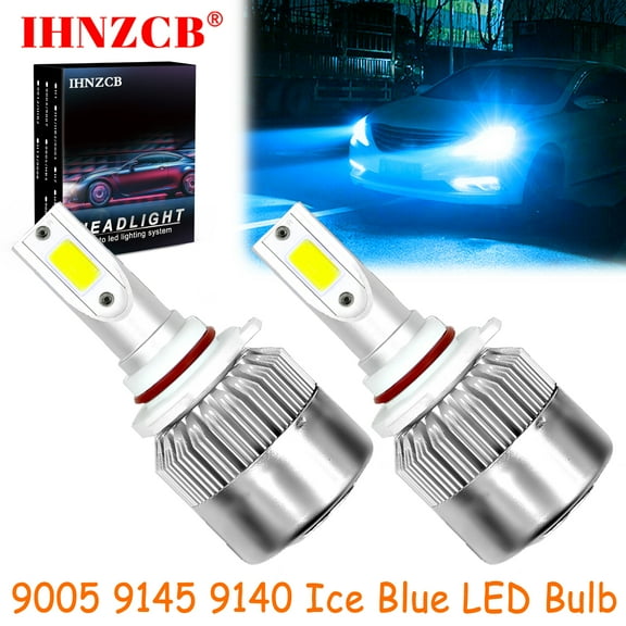 IHNZCB for Chevy Malibu 2016-2018 LED Headlights Bulb High Low Beam,9005 HB3,Ice Blue,C6,Y06