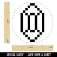thumbnail image 2 of Pixel Gem Diamond Emerald Rupee RPG Game Self-Inking Rubber Stamp Ink Stamper - Blue Ink - Mini 1/2 Inch, 2 of 7