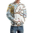 thumbnail image 6 of Cinnamoroll Hoodie 3D Print Pullover Hooded Long Sleeve Sweatshirts Tops Blouse with Pocket for Mens Womens, 6 of 8
