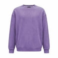 thumbnail image 3 of Chiccall Mens Crew Neck Long Sleeve Loose Corduroy Pullover Sweatshrits, 3 of 6