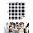 thumbnail image 5 of Vintage Farmhouse Cloth Napkins Washable Set of 2, Black and White Checkered Reusable Dinner Table Napkins Cloth Bulk for Weddings Kitchen Restaurants Hotel Events Parties 20 x 20 Inch, 5 of 9
