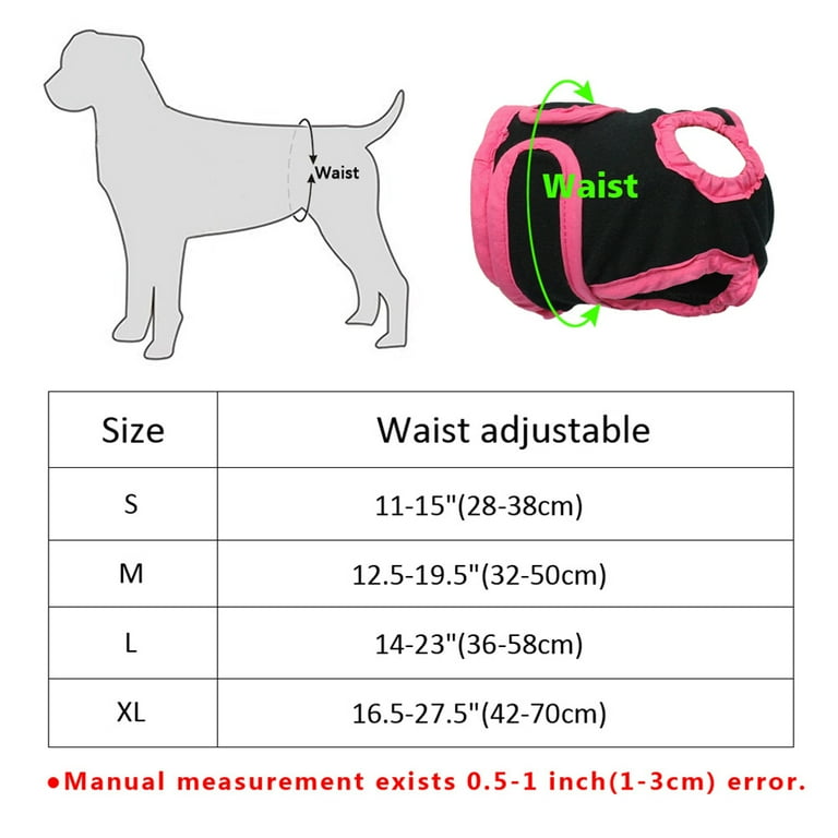 Western Home Premium Washable Dog Diapers Female, Reusable Diapers for  Doggie in Heat, Highly Absorbent Dog Diapers for Incontinent Dogs with