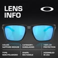 thumbnail image 4 of Oakley OO9448 Sylas Rectangle Shaped Non-Polarized Sunglasses for Men - Includes Official Eyewear Kit - Black Ink Frame with Sapphire Iridium Lens, 4 of 6