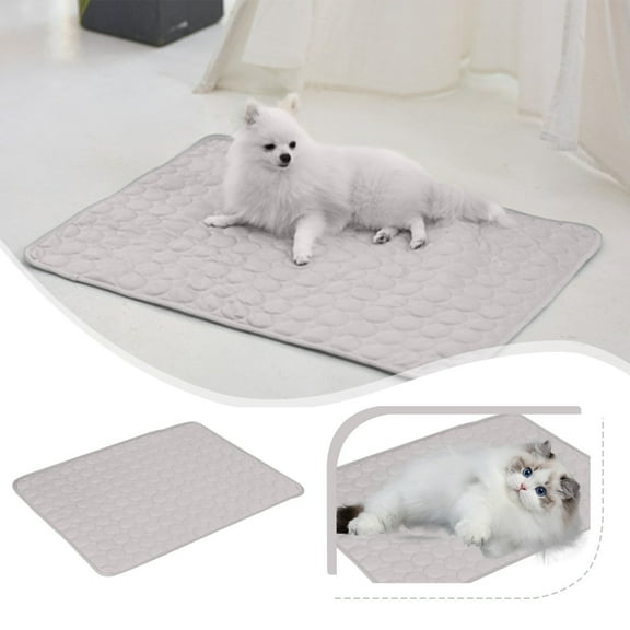 Vadktai Dog Cooling Mat, Foldable self Cooling pad, no Water or Refrigeration Required, Washable pet Cooling pad for Dog, cat, Rabbit and Guinea Pig Cages