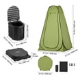 thumbnail image 4 of VEVOR Portable Camping Toilet, 330 lbs Load Capacity, Folding Camping Toilet with Pop-Up Privacy Tent, 4 of 9