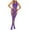 Purple, variant on Lolmot Womens Sexy Fishnet Lingerie Open Crotch Seamless Mesh Netting Stockings Chemise Hollow Out Babydoll Bodysuit Sleepwear on Clearance