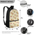 thumbnail image 5 of Uourmeti Durable Daypack for School Travel, 17 Inch Large Capacity Backpack, Japan Capybara, 5 of 6