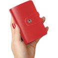 thumbnail image 1 of Leather Business Card Organizer, RFID Credit Card Holder with 26 Card Slots, Portable Business Card Holder and Credit, 1 of 5