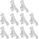 thumbnail image 1 of Freezer Shelf Clips Aluminum Refrigerator Support Clips Cooler Shelf Brace Clips For Home Use (20pcs), 1 of 4