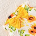 thumbnail image 5 of 6-9 Months Newborn Bodysuit Romper Baby Girls Set Cute Cartoon Print Top Pants Hairband Hat Set Jumpsuit Long Sleeve Bodysuit Cute Newborn Clothes,Yellow Jumpsuit One-Piece Jumpsuit, 5 of 9