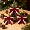 thumbnail image 3 of 2026 Christmas Indoor Home Decor Christmas Bows Suitable For Christmas Tree Wreath Arrangement Gift Box Decoration Bow Ornaments, 3 of 5