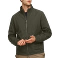 thumbnail image 4 of Mens Waterproof Jacket Lightweight Zip Up Hoodless Outwear Jacket Spring Fall Fashion Casual Daily Pocket Coat Business Commute Windbreaker with Pockets, 4 of 5