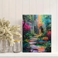 thumbnail image 2 of Impressionist Garden Path Canvas Print, Suitable for Living Room, Bedroom, Office, Hotel, Cafe Decor, 2 of 8