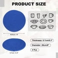 thumbnail image 2 of Uxcell 4 Pcs Trivets para Platos Calientes, Posavasos de Algodón de 8 Pulgadas para Ollas y Sartenes, Trivet Tejido de Cuerda de Algodón Resistente al Calor para Mesa de Cocina, Azul Oscuro, 2 of 6