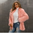 thumbnail image 5 of Black and Friday Deals 2023 Lindreshi Winter Coats for Women Clearance Medium Women's Winter Warm Coat Jacket Cardigan Cocktail Club Party Outwear, 5 of 8