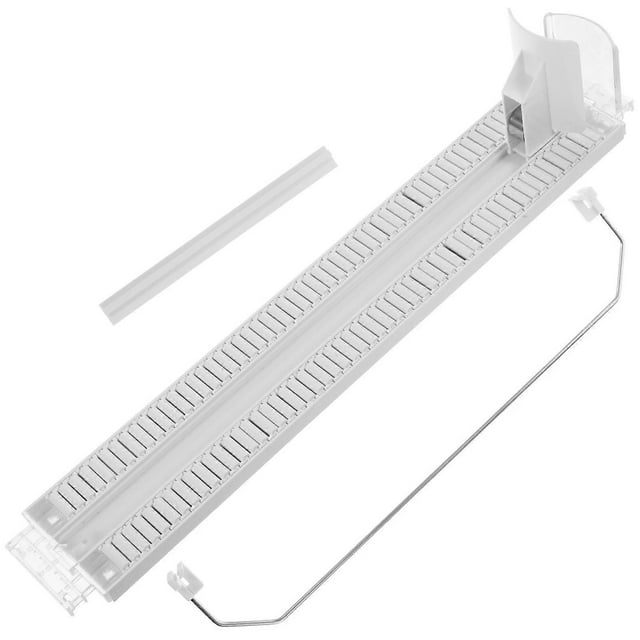 White Plastic Drink Pusher for Shop with Smooth Glide and Performance 12.5 x 4.3 x 3.1 inches