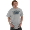 America Est 1776 Distressed Patriotic Men's Graphic T Shirt Tees Brisco Brands 3X