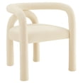 thumbnail image 5 of Modway Astrid Performance Velvet Upholstered Dining Chair in Porcelain, 5 of 9