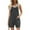 Dark Gray, variant on Riforla Summer Rompers for Women Dressy Casual Wide Leg Short Jumpsuits with Pockets Adjustable Strap Loose Overall Shorts Blue XL