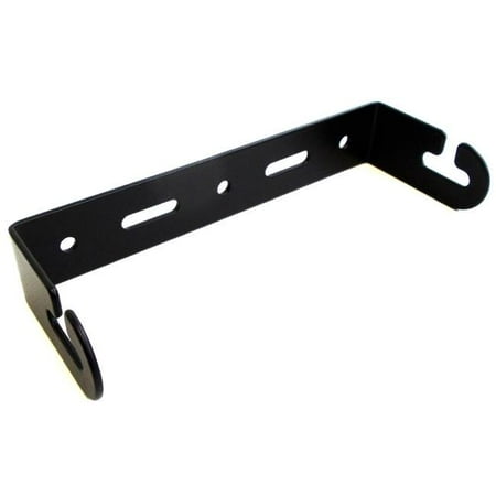 

6 in. 2 Hole Replacement Mounting Bracket with Quick Release Sides - Black