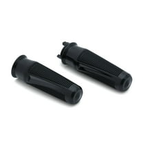 Kuryakyn 5769 Motorcycle Handlebar Accessory: Phantom Hand Grips for 2015-18 Indian Scout Motorcycles, Gloss Black, 1 Pair