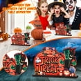 thumbnail image 2 of Table Dinner Halloween Wooden Sign Happy Candy Decoration Day Hallowee Party Home Decor, 2 of 3