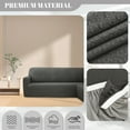thumbnail image 6 of HDCAXKJ Sectional Couch Covers L Shaped Sofa Cover Stretch Jacquard Corner Sofa Covers for Living Room Non Slip Sectional Couch Slipcovers Furniture Protector,Extra Large,Dark Grey, 6 of 10