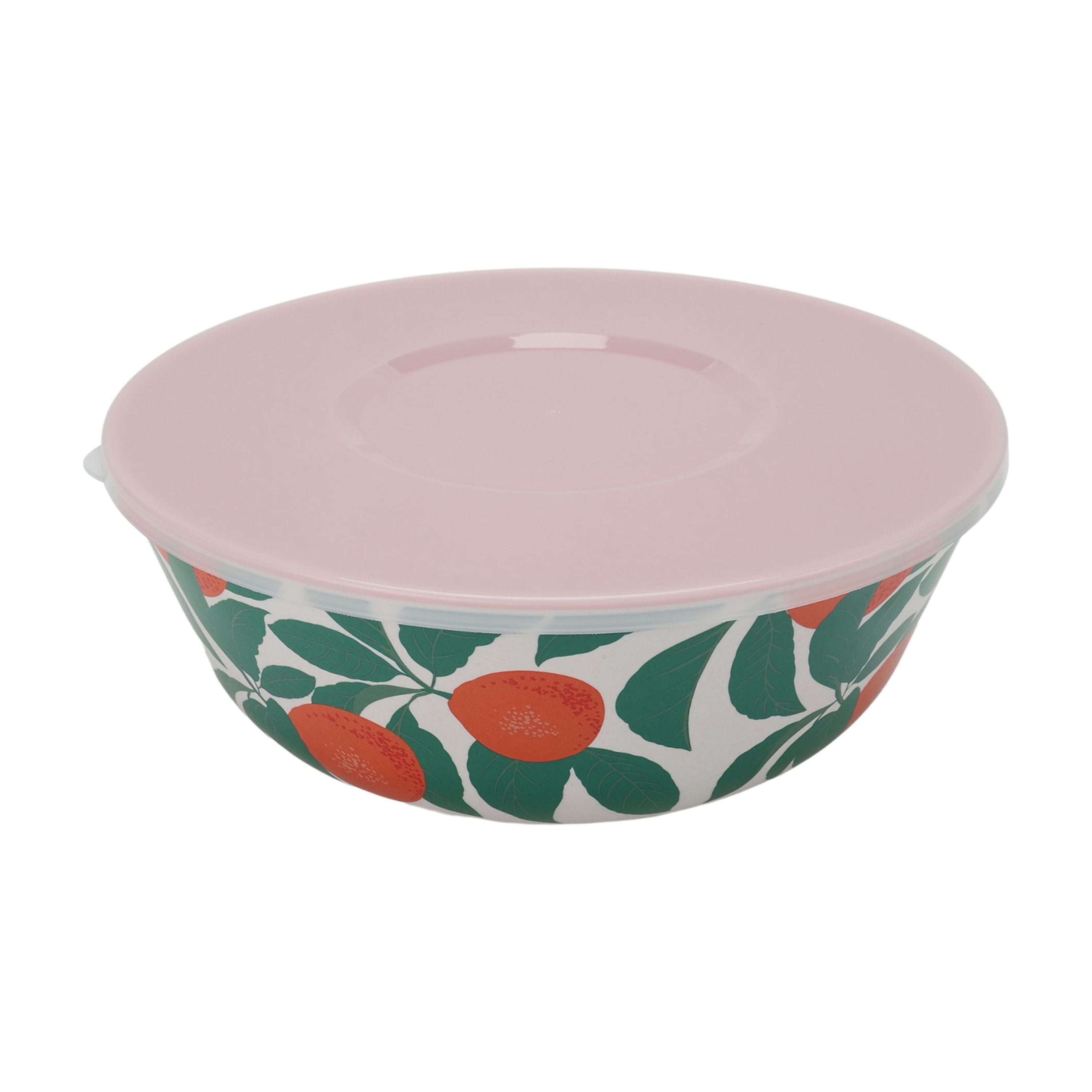 Mainstays by Becky G. & Alejandra Bamboo Melamine 4-Piece Serve Bowl Set, Orange & Green