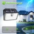 thumbnail image 5 of Claoner Solar Lights Outdoor 126 LED Wireless Motion Sensor Security 3 Modes Wall Lights, 4 Pack, 5 of 9