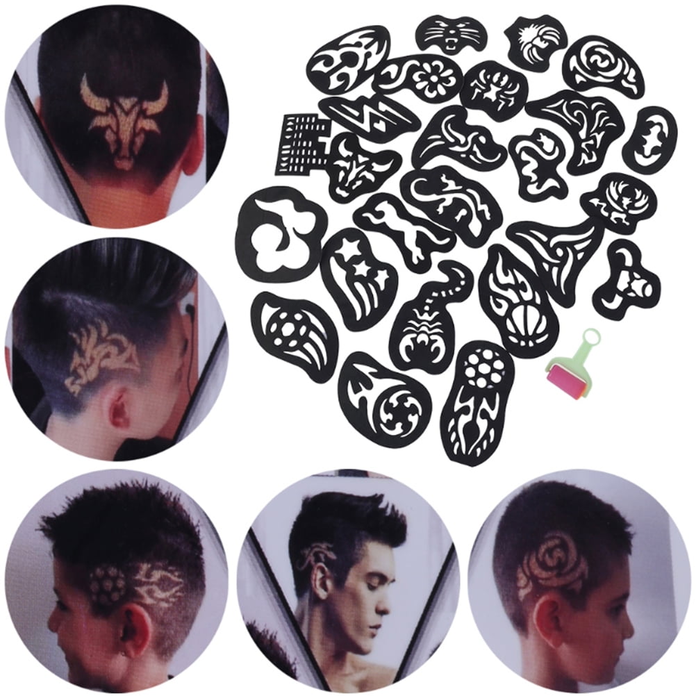 Hair Tattoo Stencils