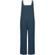 thumbnail image 3 of TRKIYQC Mono suelto para mujer con bolsillos, pantalones rectos sin mangas con cuello en forma de U de pierna ancha TRKIYQC moda, 3 of 6