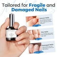 thumbnail image 5 of modelones Rubber Builder Gel Base Coat for Nails, Clear Rubber Base Gel Nail Polish for Strengthen/Apex Building/Enhance/Reinforced Long Lasting Protect Soak Off U V LED For Thin Weak Nails, 5 of 10