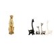 thumbnail image 1 of Figura de , adorno dorado, estatua de jirafa, escultura de ciervo y alce, decoración de escritorio de resina y cerámica, ideal para sala de es, 1 of 8