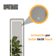 thumbnail image 3 of Espejo con Luz Led Touch 3 Tonos CTT Espejo de Piso / Pared Grande Found Ideal Para Baño, Vestidor, Tocador, Habitacion, Espejo Moderno Minimalista Rectangular Vertical 120x35cm con Marco Luz LED, 3 of 9