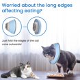 thumbnail image 4 of Collier de Récupération Doux pour Chat - Réglable, Cône de Protection après la Chirurgie pour Chatons - Elizabethan Alternative - Bleu, S, 4 of 4