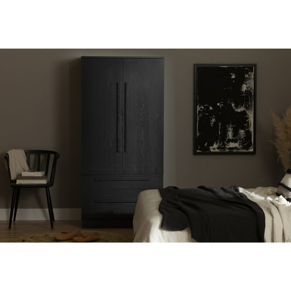 South Shore Acapella, Contemporary Cabinet, Black
