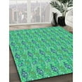thumbnail image 3 of Ahgly Company Machine Washable Indoor Rectangle Transitional Medium Spring Green Area Rugs, 4' x 6', 3 of 7