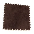 thumbnail image 2 of Vogacara Almohadilla para gatear de espuma de felpa de retazos, alfombra para niños, felpudo para el suelo del dormitorio, 30x30cm, novedad de 2020 Juguetes café Vogacara JJ15018-01, 2 of 6